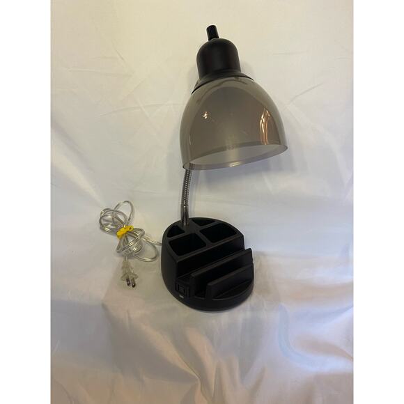 Desk Lamp with pencil holder-Black-flexible - Picture 2 of 6